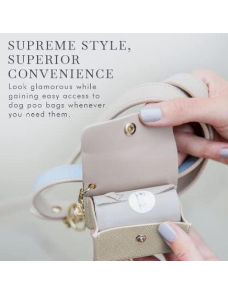 Soporte de Bolsa de Excremento Vegano Nina Woof Gris Soporte de Bolsa de Excremento Vegano Nina Woof Gris