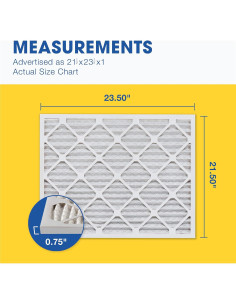 Filtro de Aire Plegado Aerostar MERV 8 54.6x59.7x1 cm Caja de 4 2