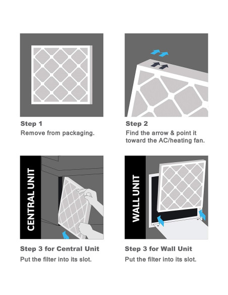 Filtro de Aire Plegado Aerostar MERV 8 54.6x59.7x1 cm Caja de 4