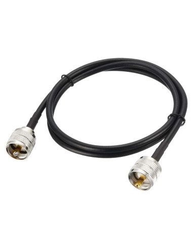 Cable Coaxial RG58 uxcell 2.44m UHF Masculino a Masculino