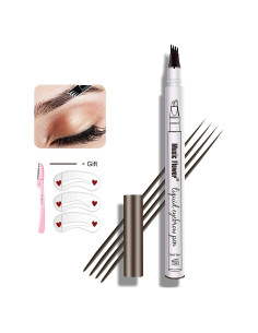 Lápiz de Cejas Microblading Music Flower 4 Puntas Marrón Oscuro