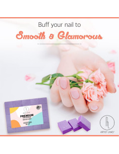 Juego de Mini Pulidores de Uñas Artist Land 80/100 Grano - 50 Ct 2