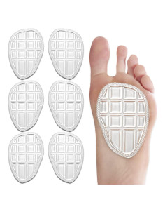 Almohadillas Metatarsales Svowin - 3 Pares Transparentes