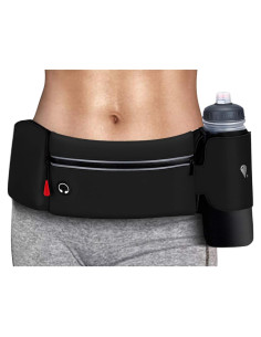 Bolsa de Cintura para Correr Simptech Negra Impermeable 40.6cm