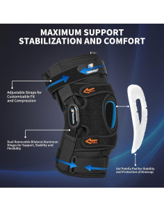 Férula para Rodilla Timtakbo XL con Estabilizadores y Gel 2