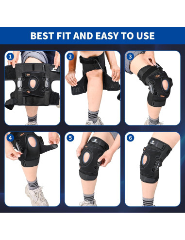 Férula para Rodilla Timtakbo XL con Estabilizadores y Gel