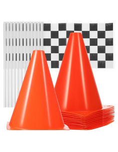 Conjunto 24 Conos Naranjas y Banderas Totority para Entrenamiento