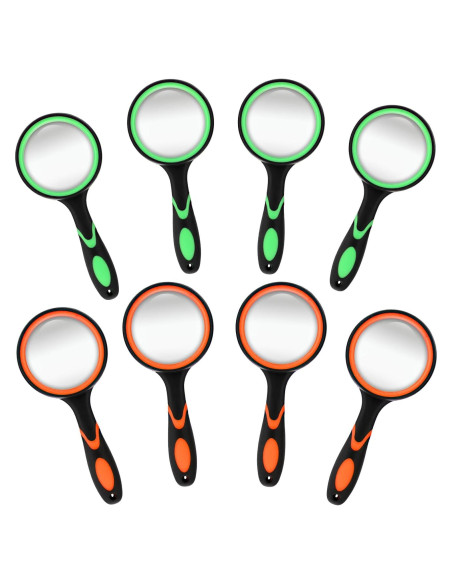 Set de 8 Lentes de Aumento 10X Telooco 50mm para Lectura