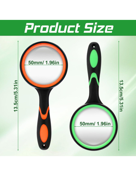 Set de 8 Lentes de Aumento 10X Telooco 50mm para Lectura