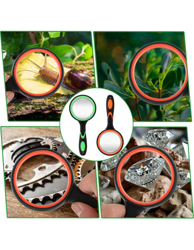 Set de 8 Lentes de Aumento 10X Telooco 50mm para Lectura