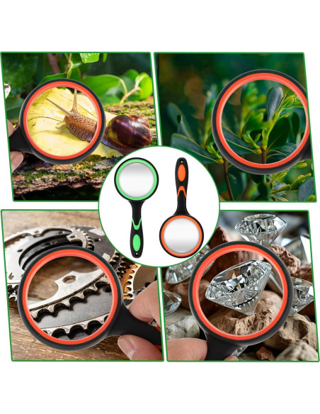 Set de 8 Lentes de Aumento 10X Telooco 50mm para Lectura