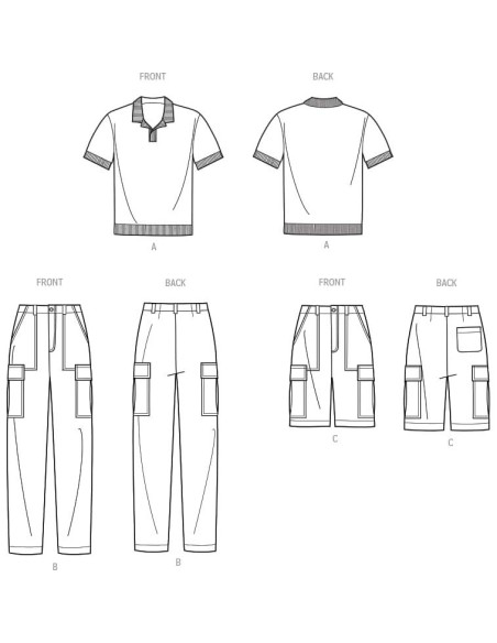 Kit de Patrones de Costura Simplicity para Hombre Tallas 38-46