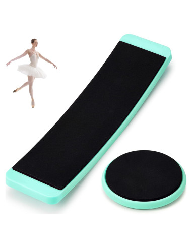 2 Tablas Giratorias Portátiles Motionchic para Patinaje y Baile