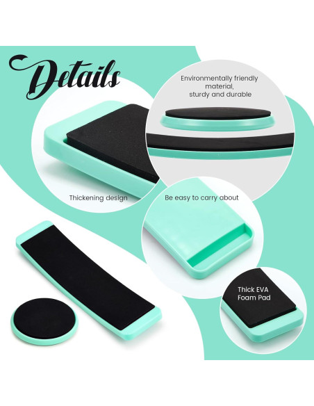 2 Tablas Giratorias Portátiles Motionchic para Patinaje y Baile