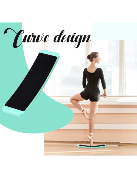 2 Tablas Giratorias Portátiles Motionchic para Patinaje y Baile