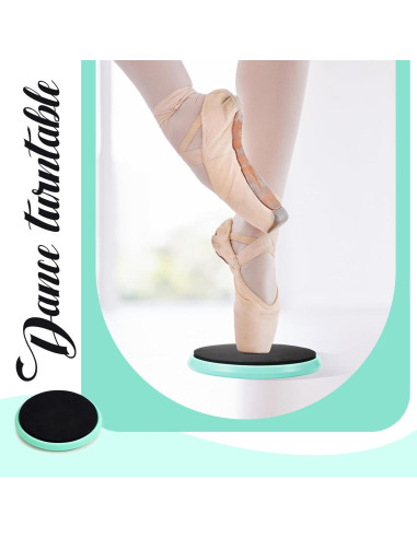 2 Tablas Giratorias Portátiles Motionchic para Patinaje y Baile