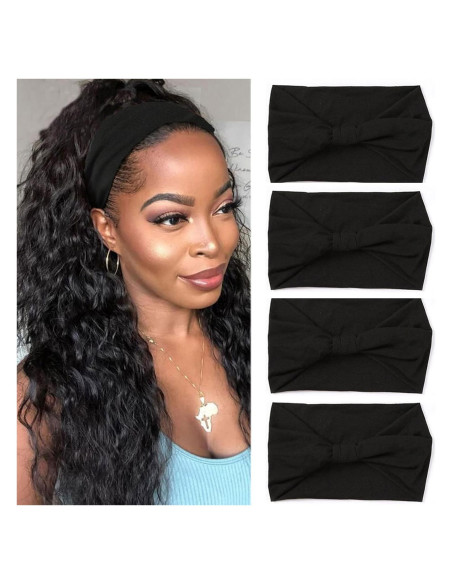 Diademas Anchas XTREND 4 Pcs Estilo Bohemio Antideslizante