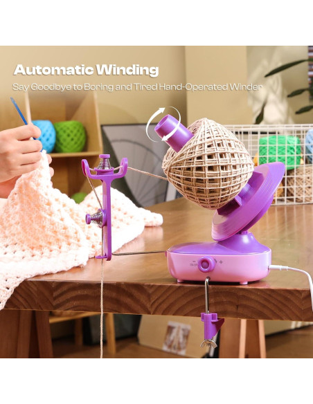 Enrollador de Hilo Eléctrico Caydo Pro 10oz Púrpura