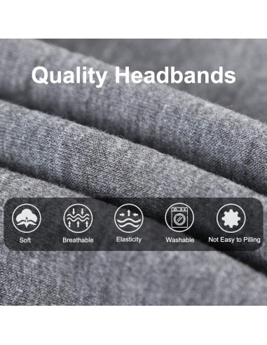 Diademas Anchas XTREND 4 Pcs Estilo Bohemio Antideslizante