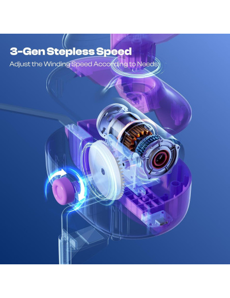 Enrollador de Hilo Eléctrico Caydo Pro 10oz Púrpura