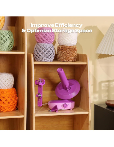 Enrollador de Hilo Eléctrico Caydo Pro 10oz Púrpura