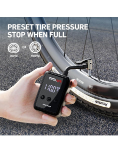 Bomba de Bicicleta Eléctrica CYCLAMI 150 PSI Mini Portátil 2