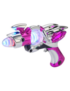 Lanzador Espacial Playbees Rosa 29.2cm con Luces y Sonido