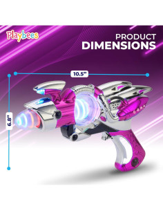 Lanzador Espacial Playbees Rosa 29.2cm con Luces y Sonido 2