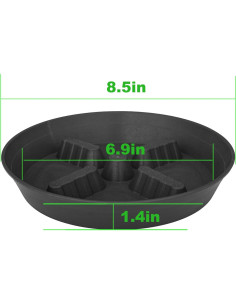 Paquete de 4 platos para plantas 20-43 cm Feyvdzv 2
