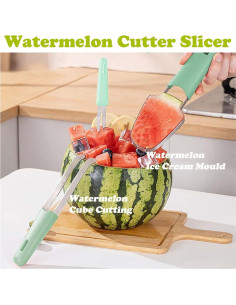 Cortador de Sandía JAYVAR 3 en 1 - Cuchara y Molde de Paleta 2