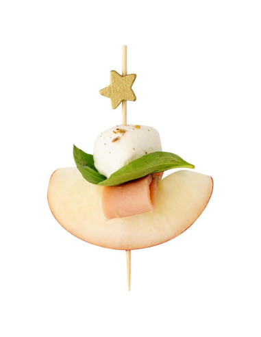 Palitos de Canapé de Bambú Dorado 8.89 cm - 100 Unidades Restaurantware