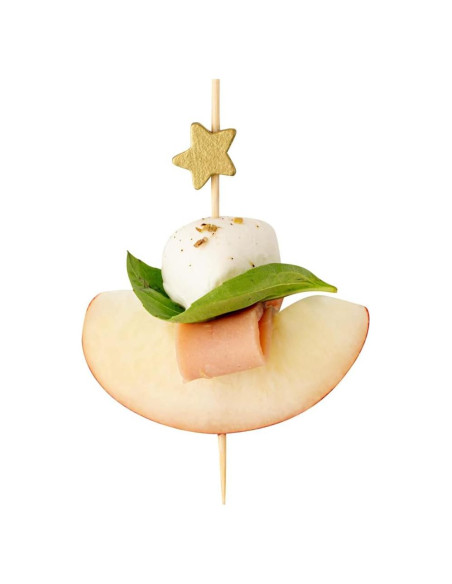 Palitos de Canapé de Bambú Dorado 8.89 cm - 100 Unidades Restaurantware