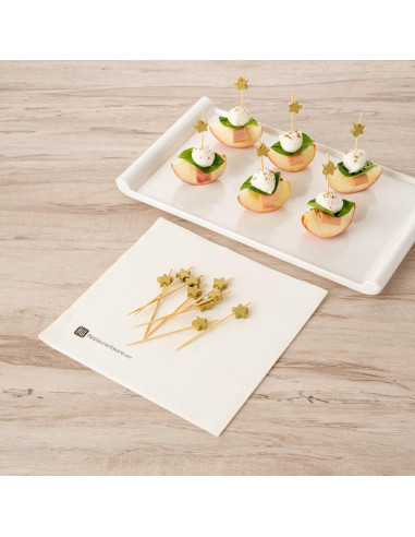 Palitos de Canapé de Bambú Dorado 8.89 cm - 100 Unidades Restaurantware