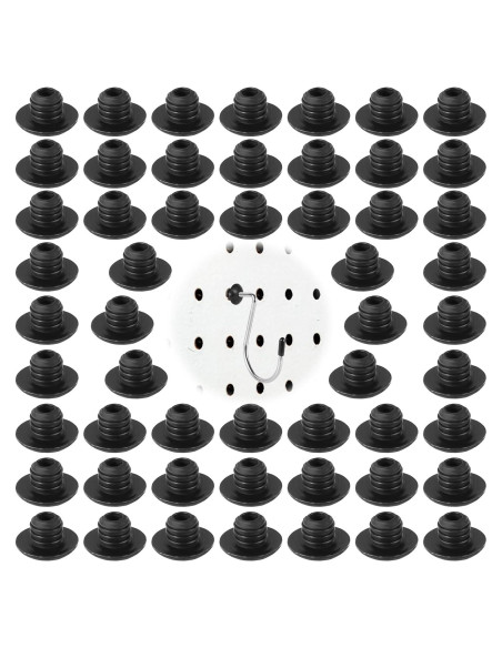 60 Bloqueos de Ganchos para Tablero de Perforación PEUTIER Negro