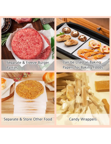 Papel Pergamino Antiadherente BYKITCHEN 300 Hojas 15.24 cm