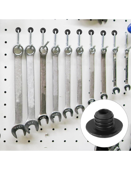 60 Bloqueos de Ganchos para Tablero de Perforación PEUTIER Negro