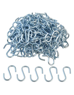Ganchos en S Nydotd 180 Pcs Metal 26mm Azul Plateado