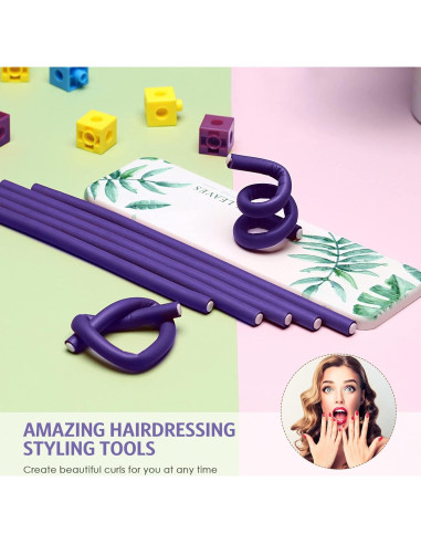 Varillas Flexibles para Rizar el Cabello WILLBOND 60 Piezas