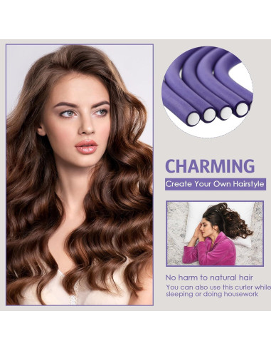 Varillas Flexibles para Rizar el Cabello WILLBOND 60 Piezas