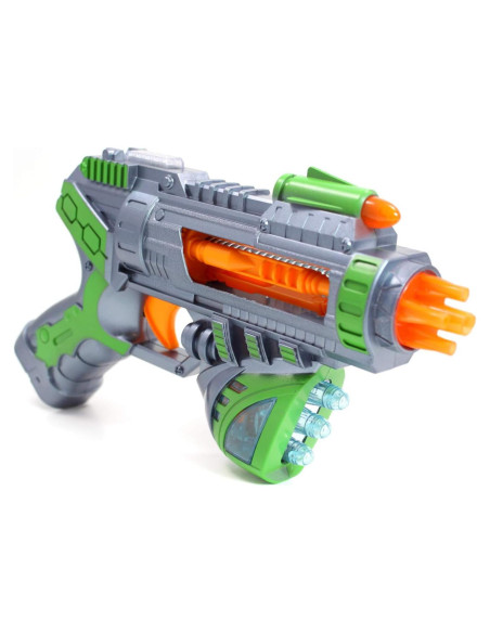 Pistola de Juguete Blaster Sónico Espacial Kidplokio - Verde