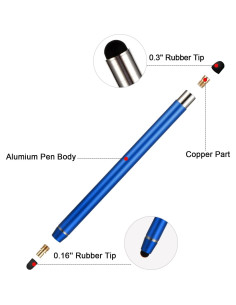 Lápices Stylus Waycco 2 en 1 para Pantallas Táctiles - Paquete de 4 2