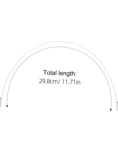 Cuerda Elástica Blanca SEWACC 50pcs con Espinas Metálicas 2