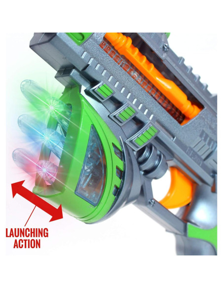 Pistola de Juguete Blaster Sónico Espacial Kidplokio - Verde