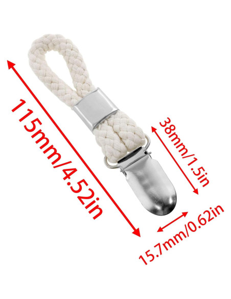 Clip de Toalla AYLIFU Beige 11.5x2.3cm 6pcs para Baño y Cocina