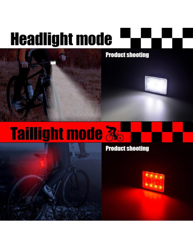 Luces de Bicicleta Recargables USB SUPPENGUIN SP-Bike, 120 Lúmenes, 2 Paquete