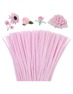 Limpiapipas Chenille Mnuizu 200 Piezas Rosa Claro Manualidades