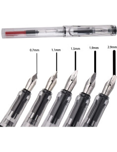 Set de Plumas de Caligrafía Vctitil 6 Piezas Multicolor 0.7-2.9mm 2
