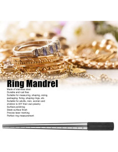 Mandril para Anillos ZJchao de Acero Inoxidable Profesional 2
