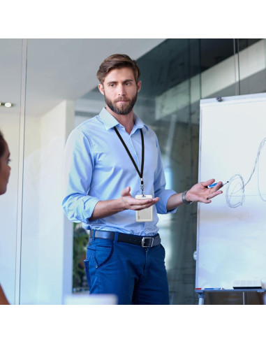 Paquete de 1000 Lanyards Wesnoy con Clip Giratorio Multicolor