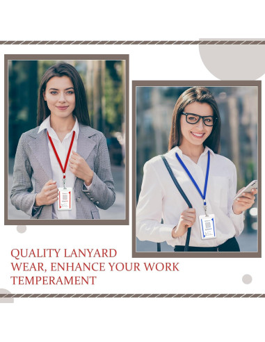 Paquete de 1000 Lanyards Wesnoy con Clip Giratorio Multicolor